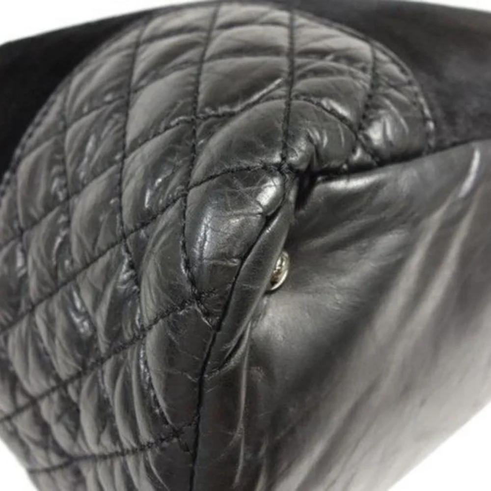 Chanel Quilted Lambskin Pony Hair Chain Tote